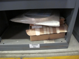 STANLEY VIDMAR HEAVY DUTY 5-DRAWER PARTS CABINET W/ CONTENTS (W-50) LOADING & HANDLING FEE $25-